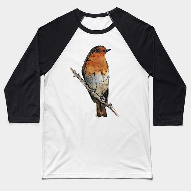 Little Robin Baseball T-Shirt by Irsaervin